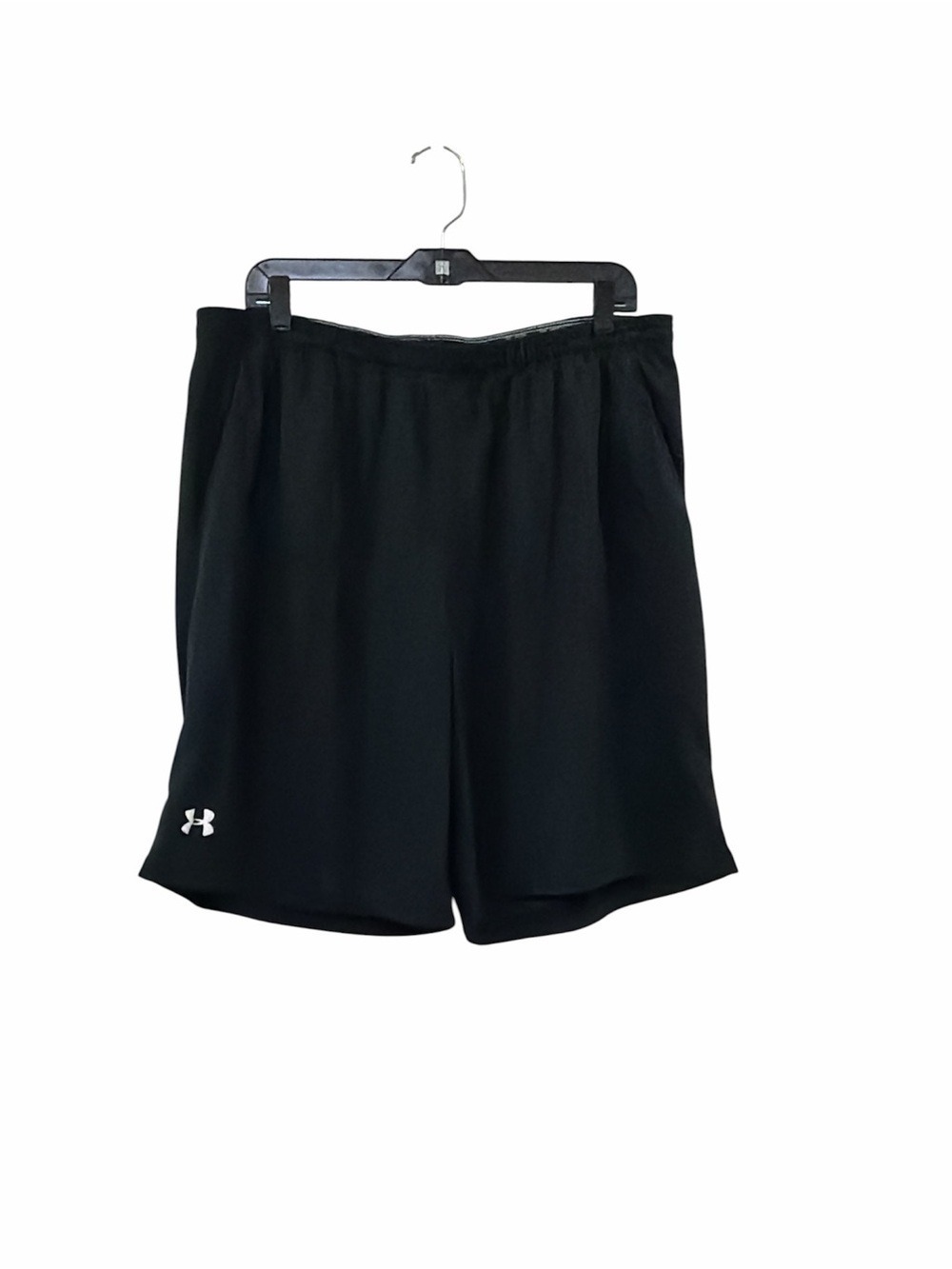 Under Armour Black Performance Shorts with White Logo